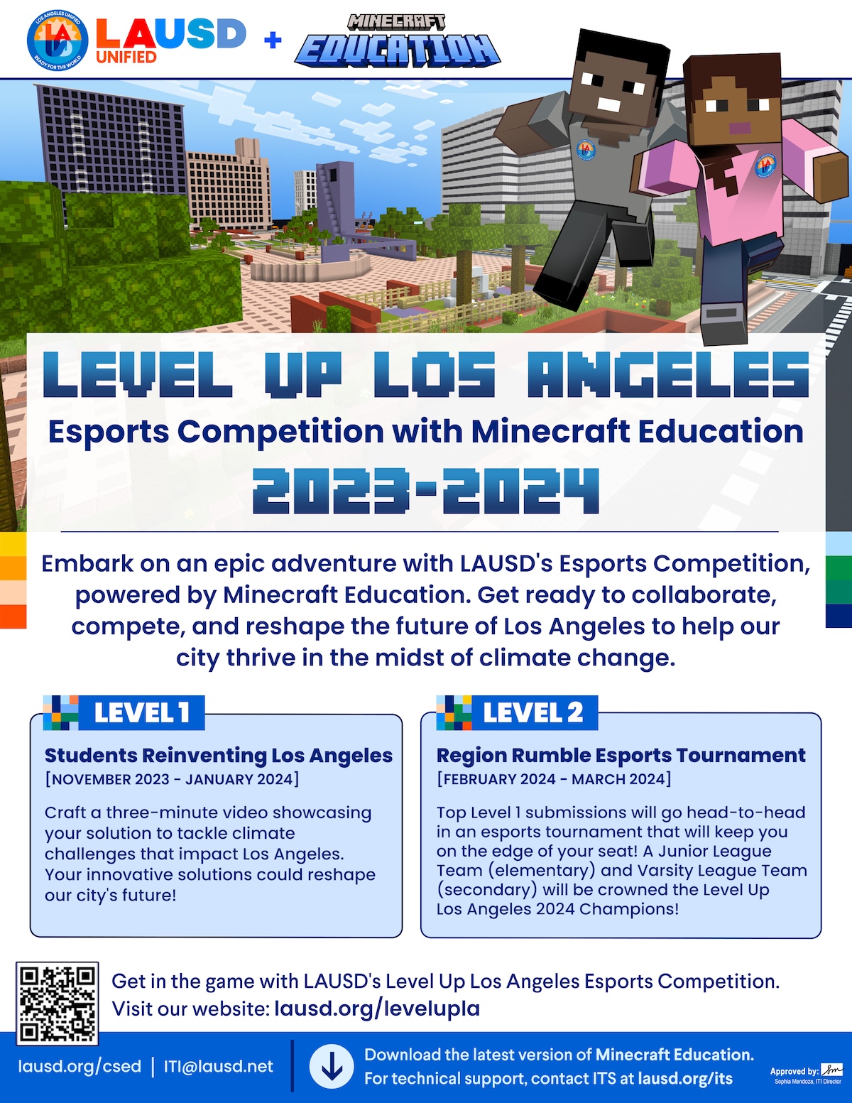 Level Up LA 2023-24 Flyer